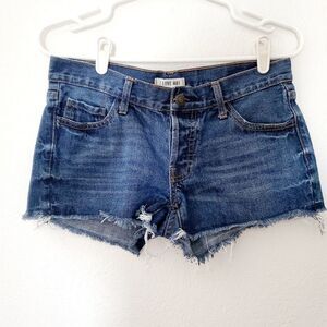 I LOVE H81 Distressed Denim Cutoffs sz 26